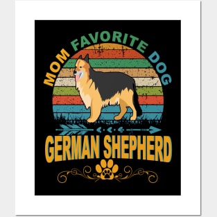 Mom Favorite Dog German Shepherd Vintage Posters and Art